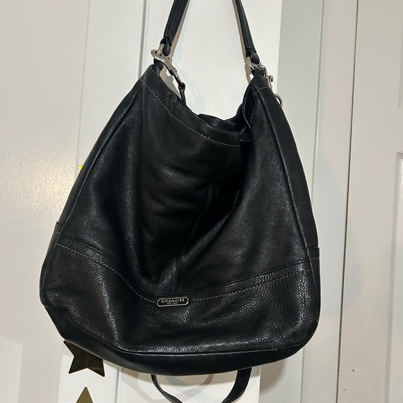 Coach Handbags - Coach Black Leather Hobo Bag